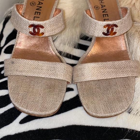 Chanel heel high Sandal size 38 - Picture 4 of 14